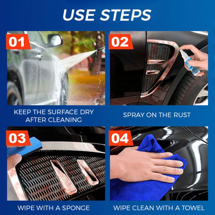 Effective Rust Remover Metal & Chrome | Fast Acting 100 ml
