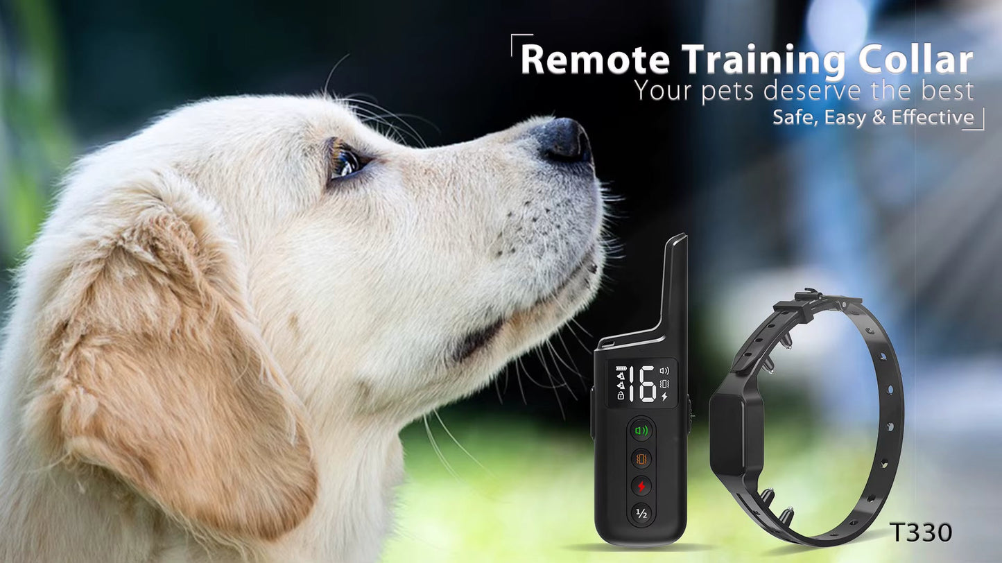 Electric Dog Training Collar – 500m Remote Control, Waterproof IPX7, Shock, Vibration & Sound Modes