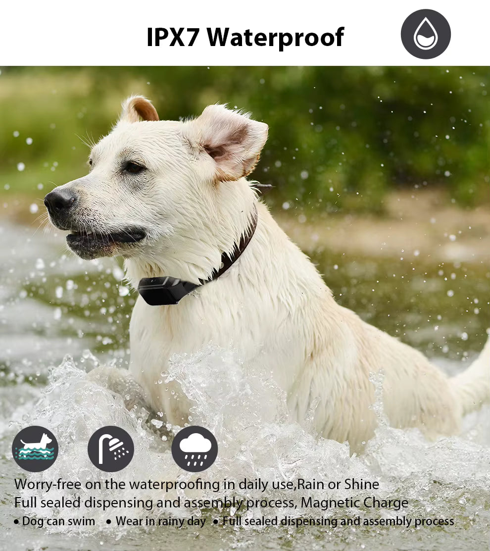 Electric Dog Training Collar – 500m Remote Control, Waterproof IPX7, Shock, Vibration & Sound Modes