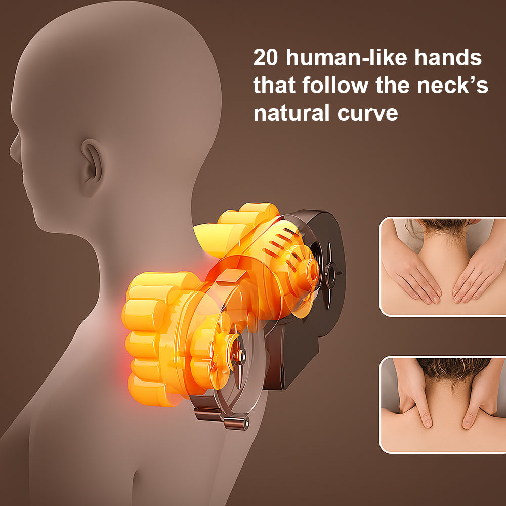 Electric Massage Mat with Heat and 10 Zones - Total Relaxation from Neck to Feet