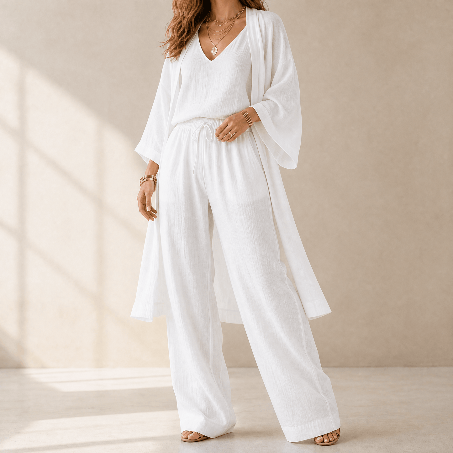 Elegant 3-Piece Loungewear Set