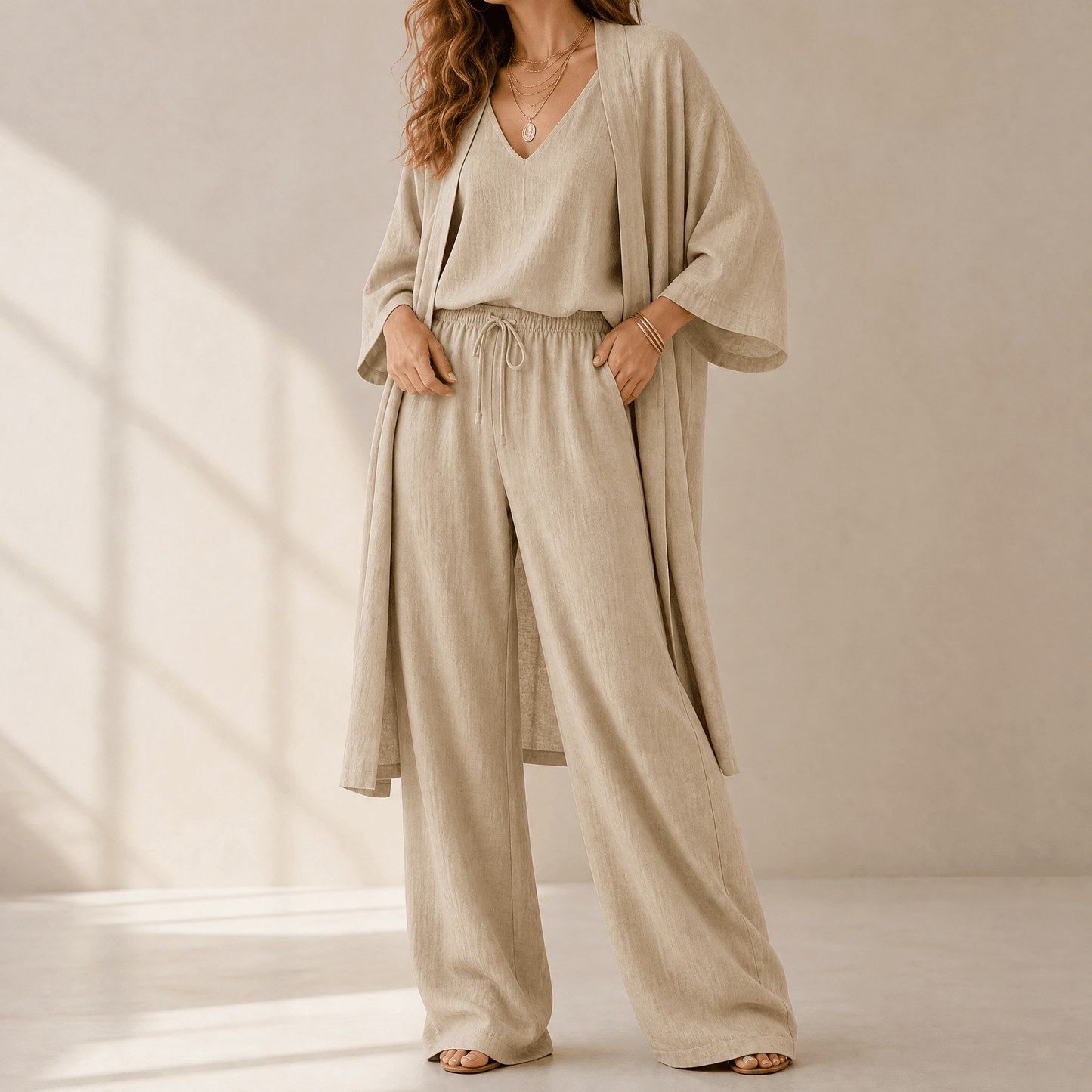 Elegant 3-Piece Loungewear Set