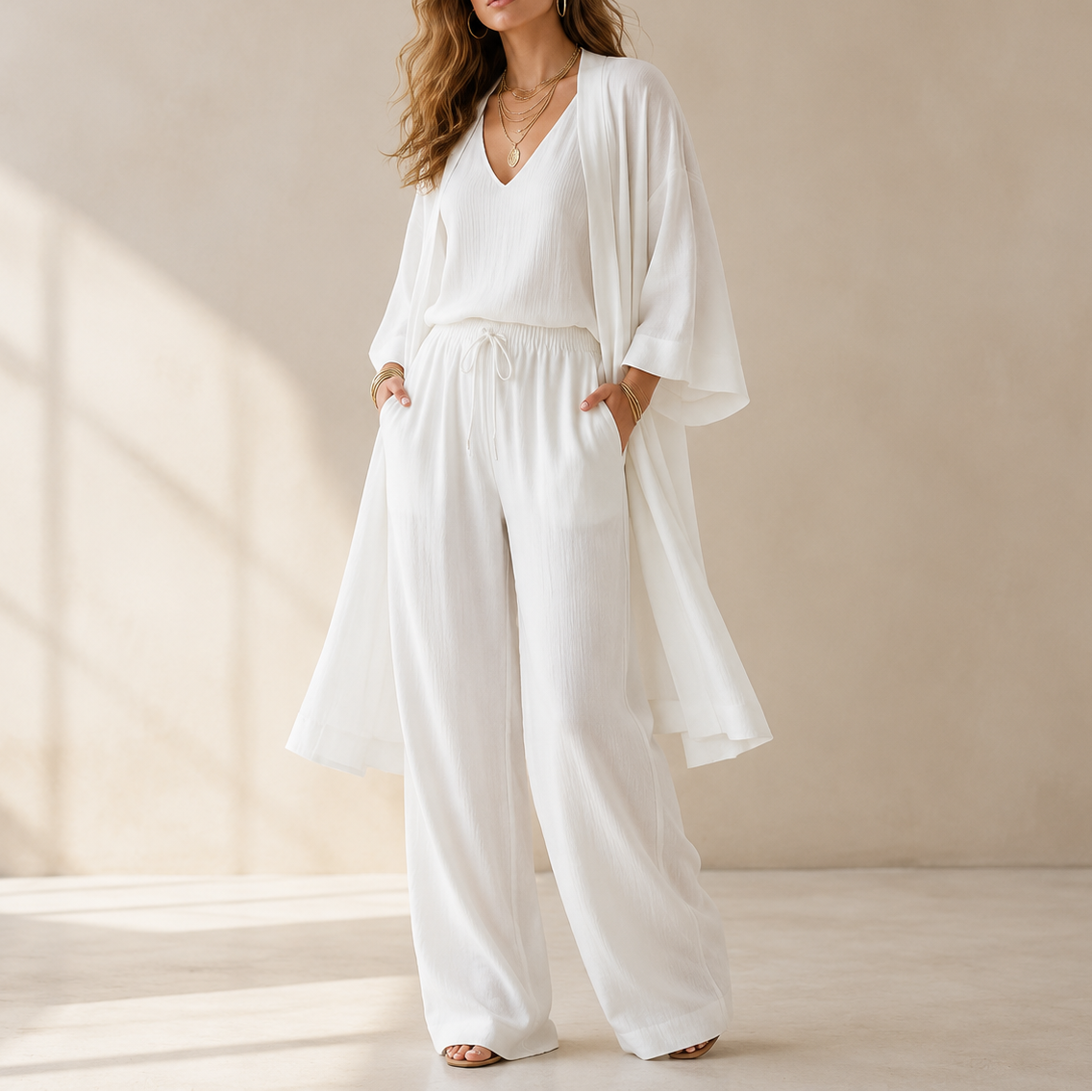 Elegant 3-Piece Loungewear Set