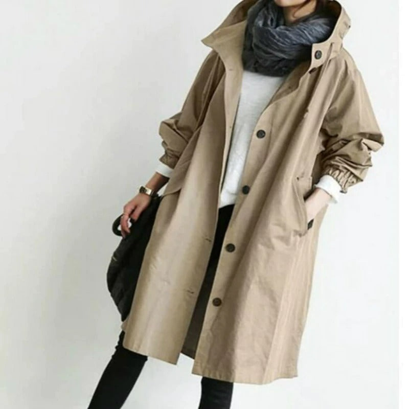 Elegant and waterproof trench coat