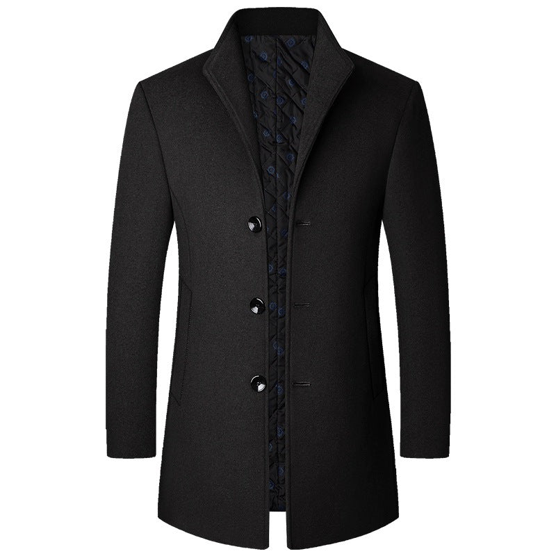 Elegant Coat Made of Luxurious and Padded Fabric