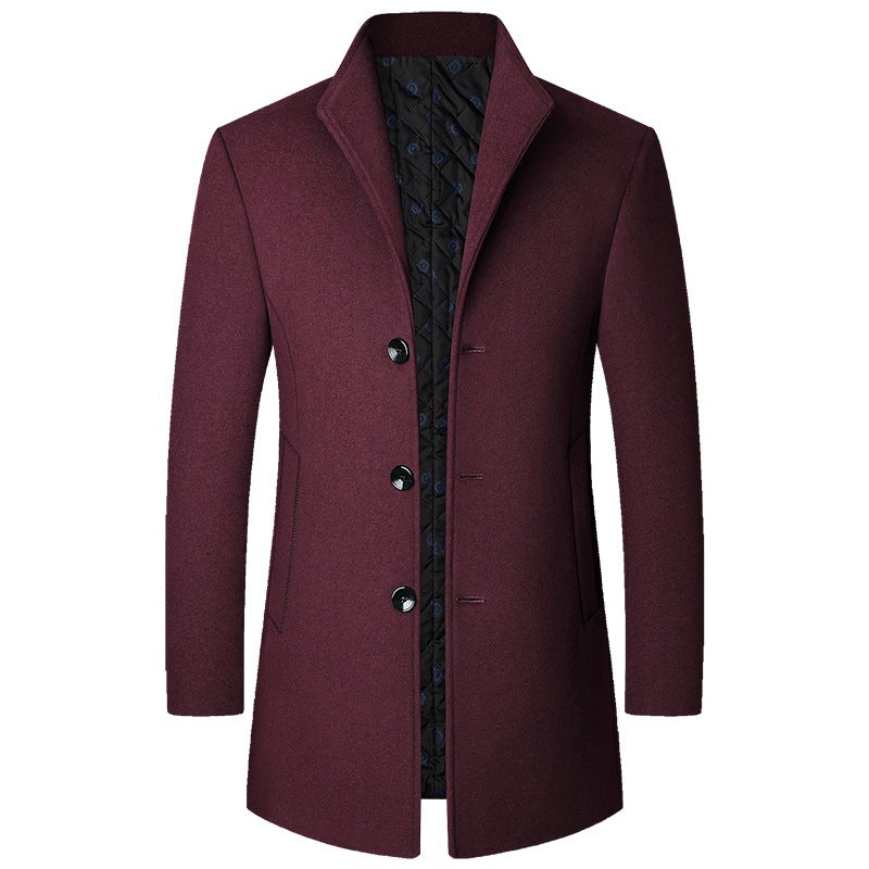 Elegant Coat Made of Luxurious and Padded Fabric