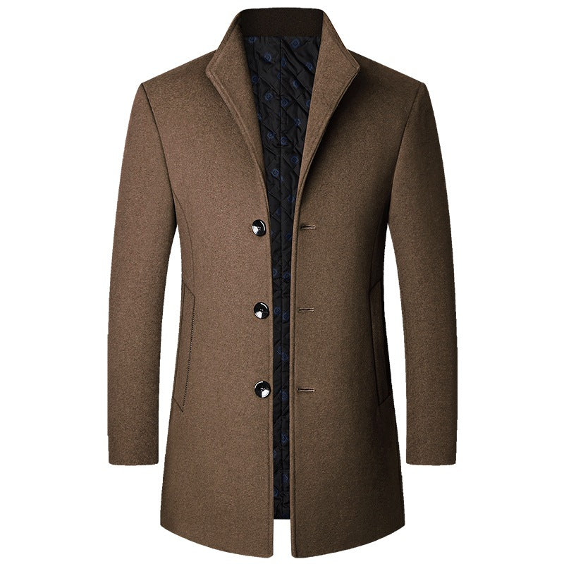 Elegant Coat Made of Luxurious and Padded Fabric