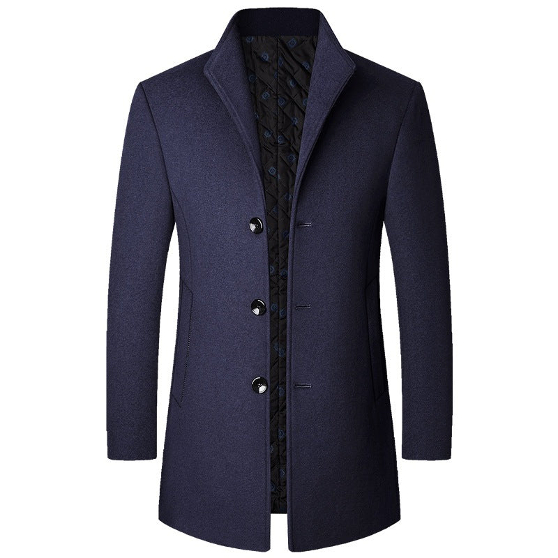 Elegant Coat Made of Luxurious and Padded Fabric