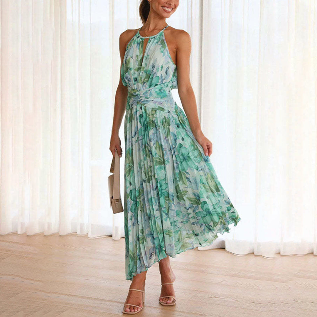 Elegant Floral Breeze Maxi Dress for Summer