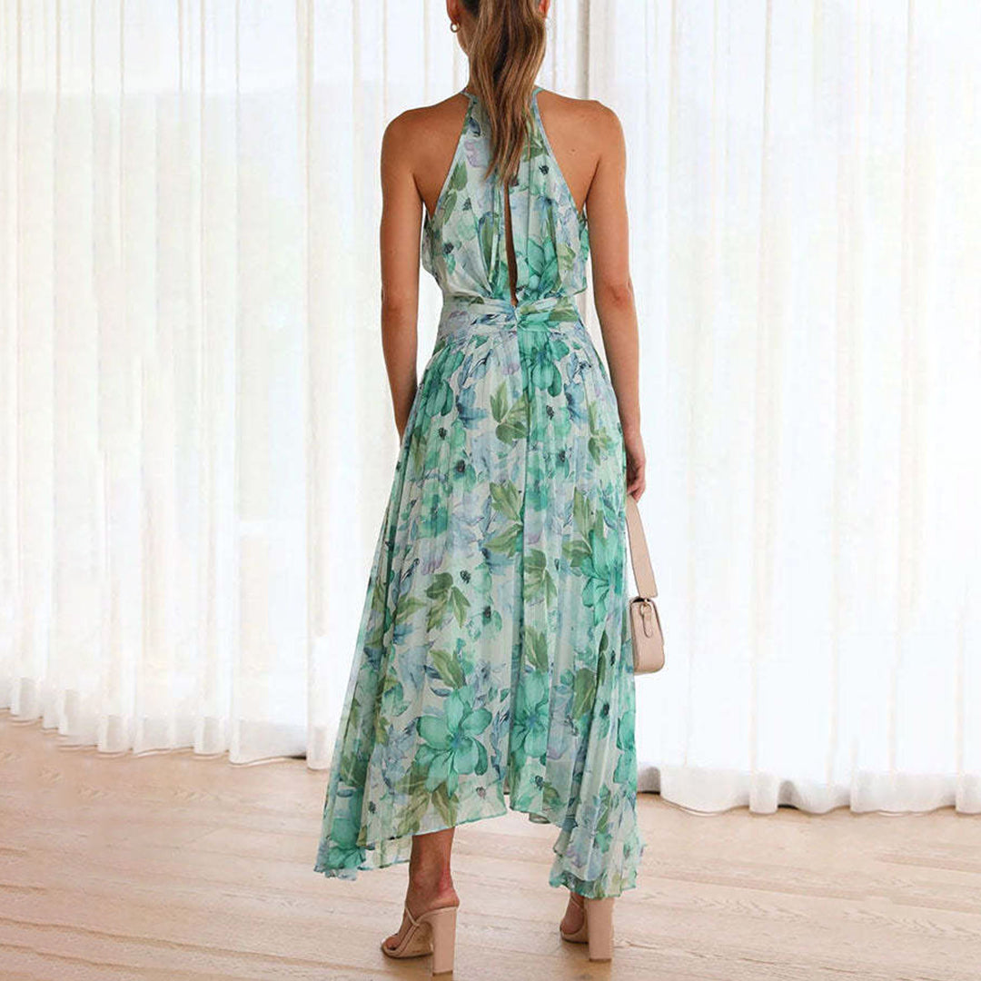 Elegant Floral Breeze Maxi Dress for Summer