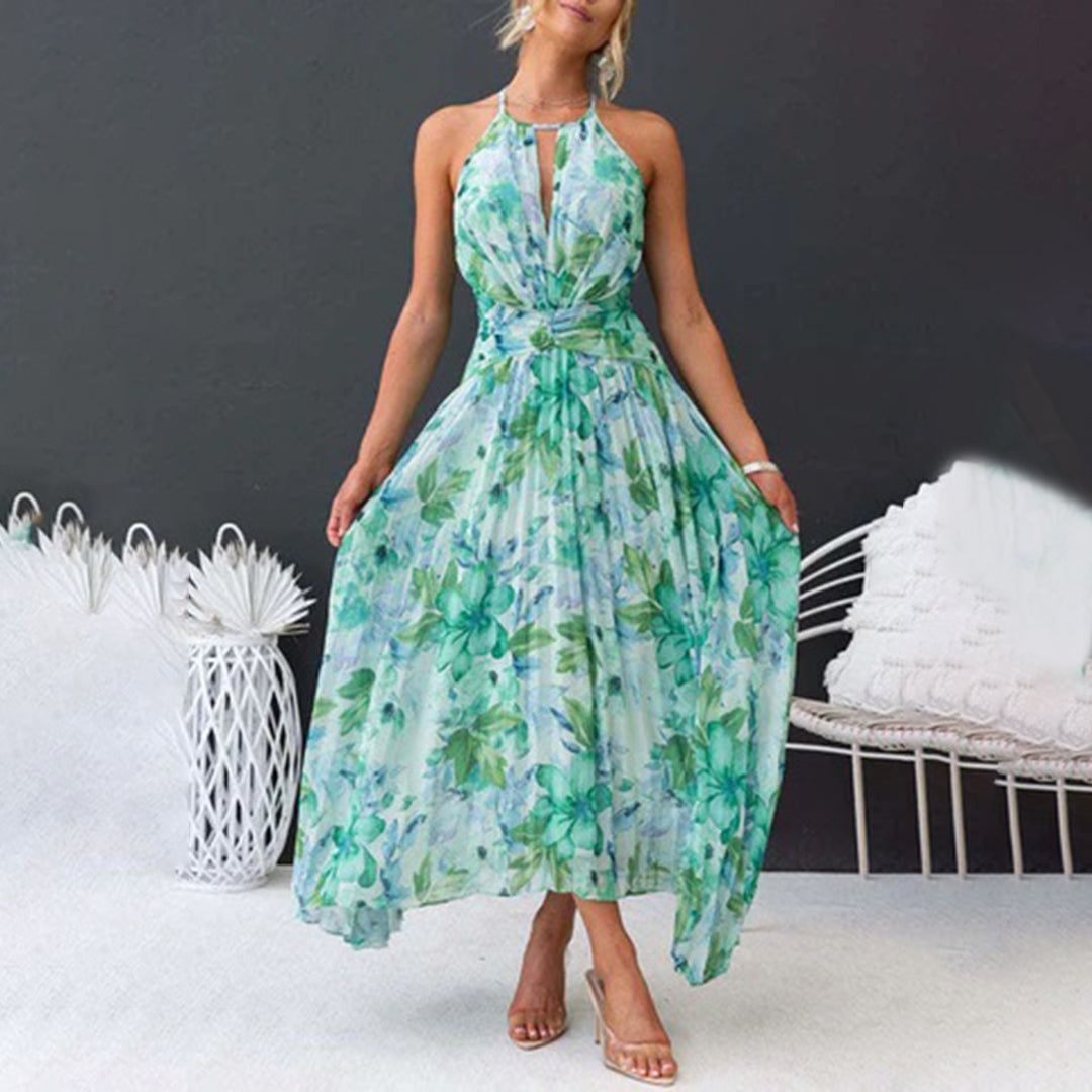 Elegant Floral Breeze Maxi Dress for Summer