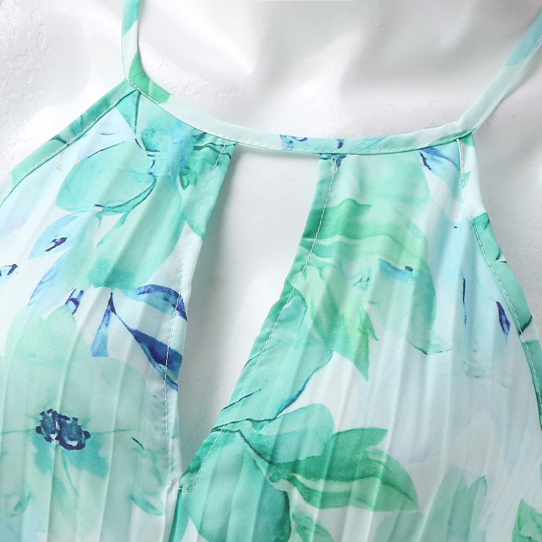 Elegant Floral Breeze Maxi Dress for Summer