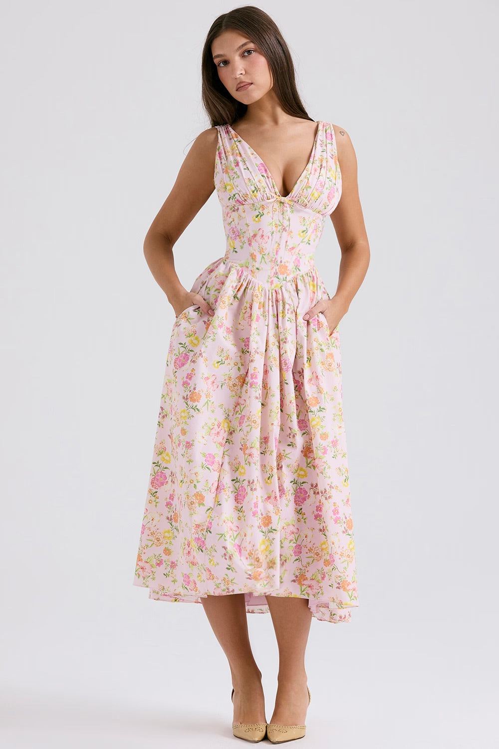 Elegant Floral Dress for Summer