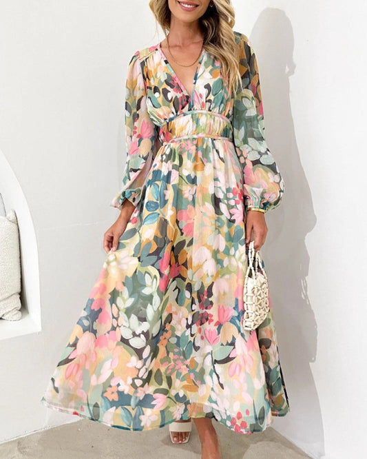 Elegant Floral Maxi Dress - Stunning & Versatile
