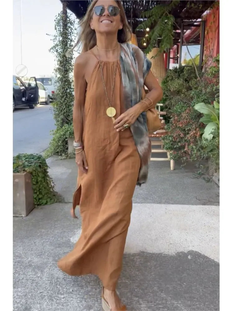 Elegant Halter Dress for Summer Events