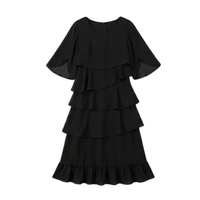Elegant Layered Ruffle Dress