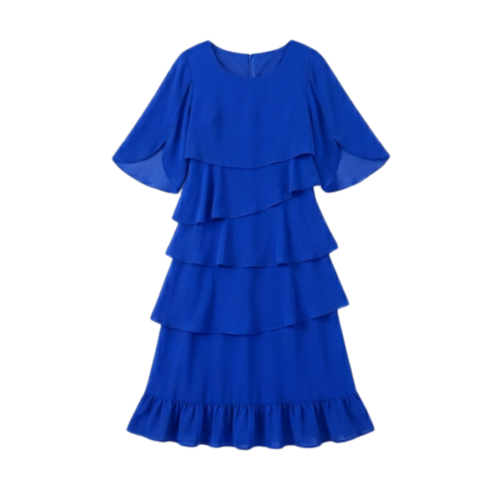 Elegant Layered Ruffle Dress
