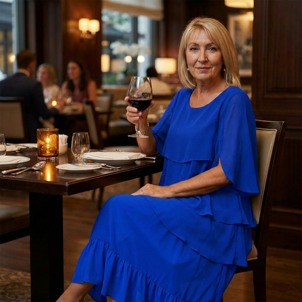 Elegant Layered Ruffle Dress