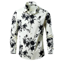 Elegant Men's Floral Shirt - Comfortable Cut