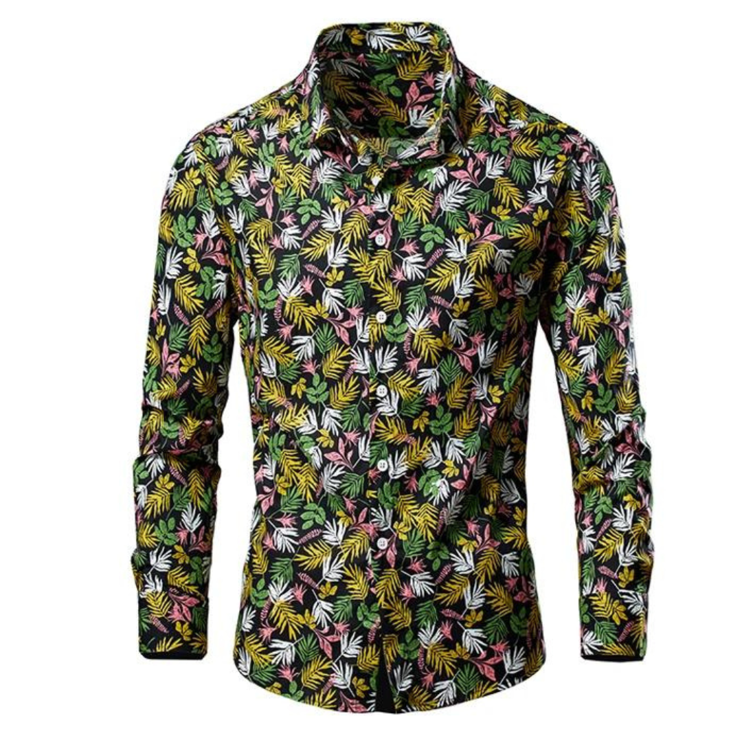 Elegant Men's Floral Shirt - Comfortable Cut