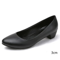 Elegant Orthopedic Women's Black Pumps with Cushioned Support