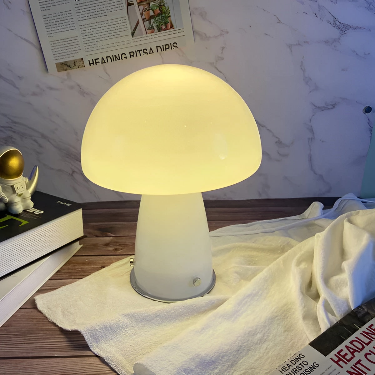 Elegant Scandinavian Mushroom Lamp