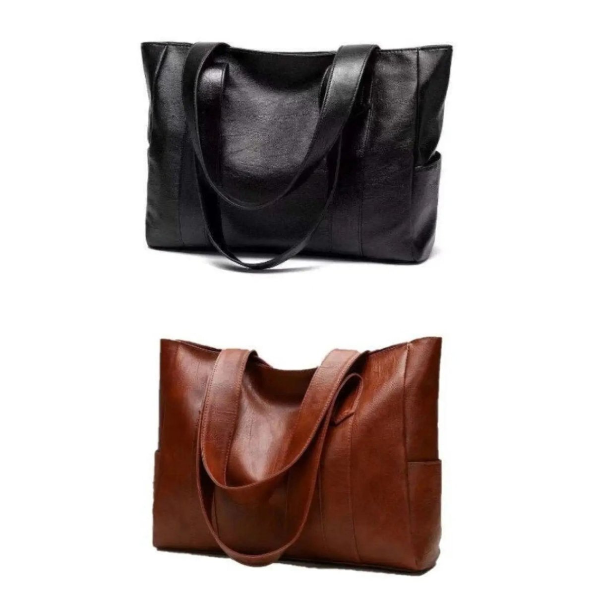 Elegant Shoulder Bag with Retro Style and Smooth Surface