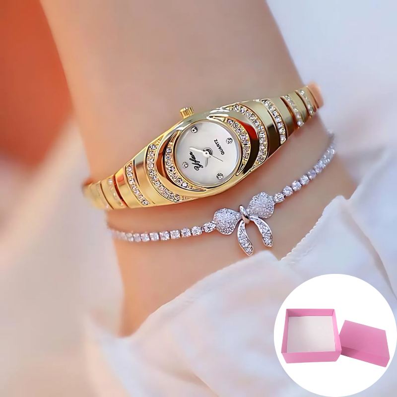 Elegant Watch: Elegant Modern Women's Watch With Gift Box