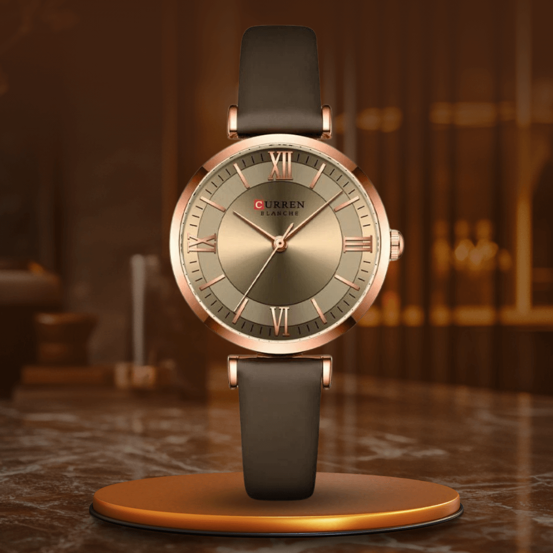 Elegant Waterproof Watch with Strap