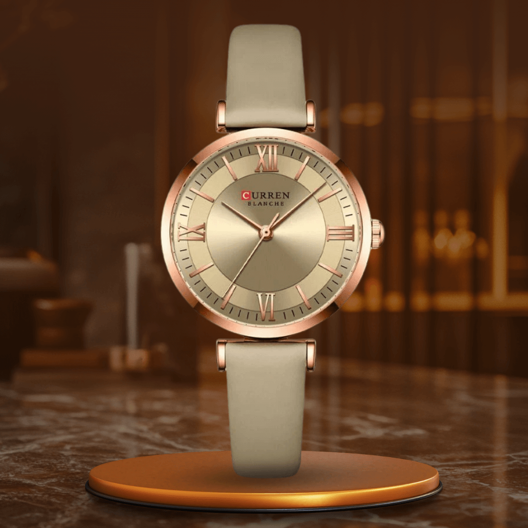 Elegant Waterproof Watch with Strap