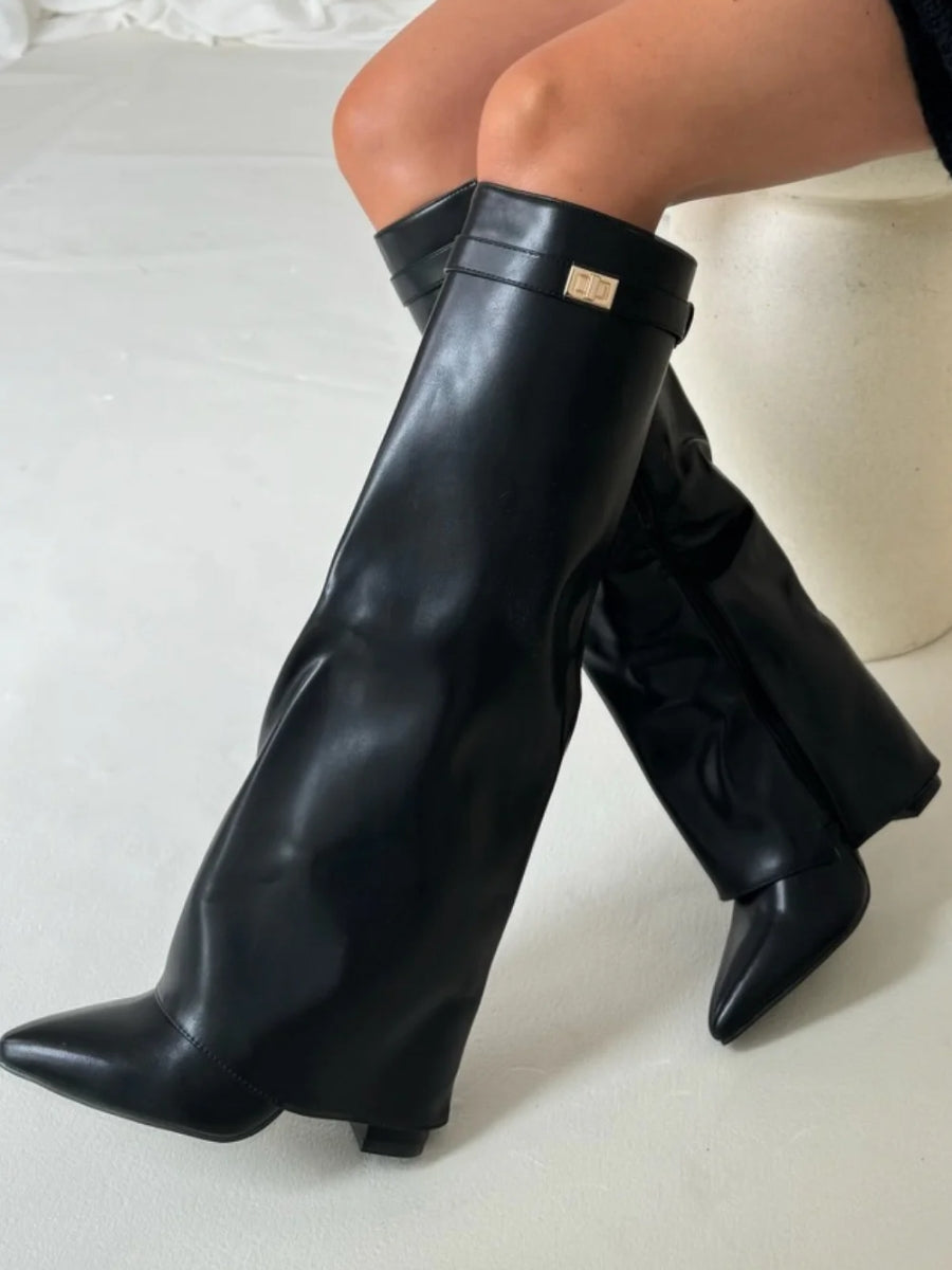 Elegant Women's Shoes in High Quality - Golden Details