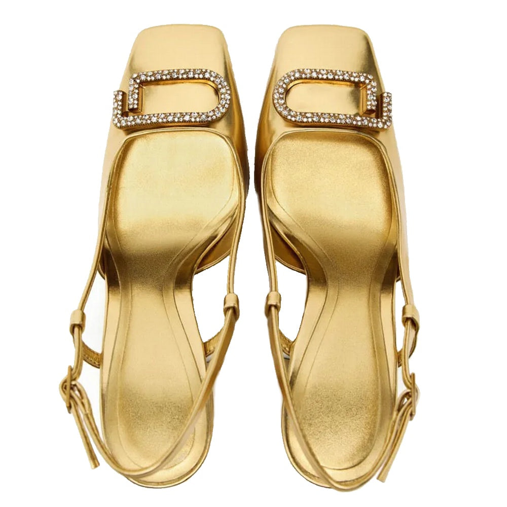 Elegant Women's Sling Back Shoes Modern Office High Heels