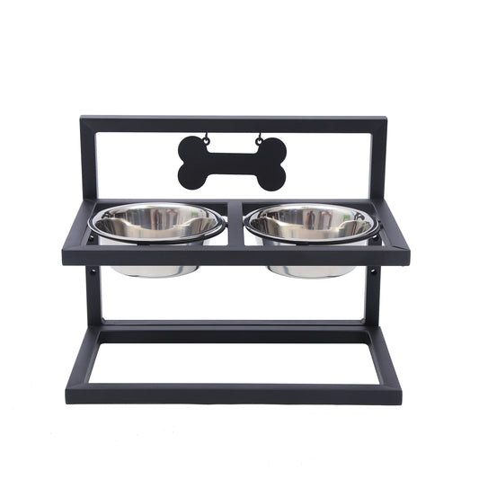 Elevated Dog Food Station - Stylish and Functional