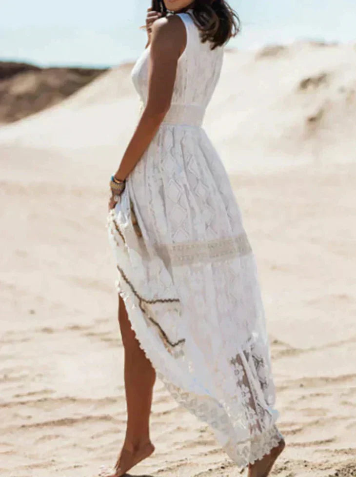 Elowynn Boho Dress - Elegant & Dreamy V-Neck Design