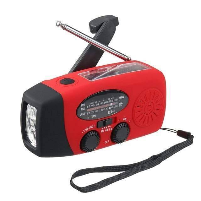 Emergency Hand Crank Radio with Flashlight & Power Bank
