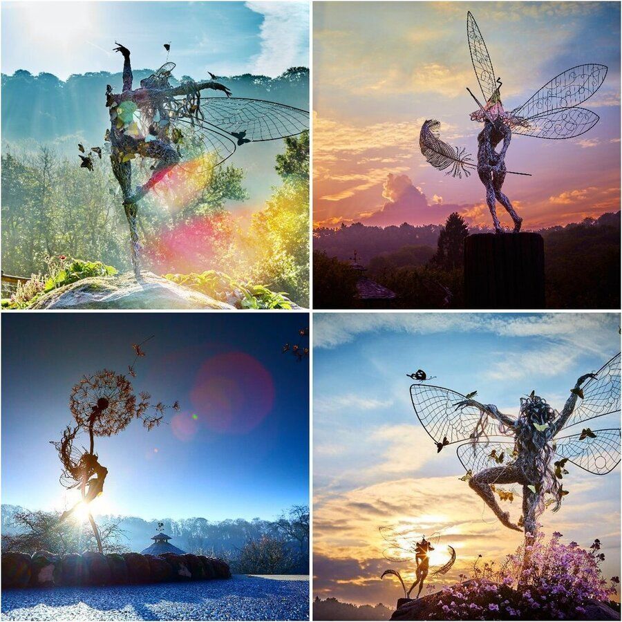Enchanting Garden Statue: Fairy Decoration for Outdoors