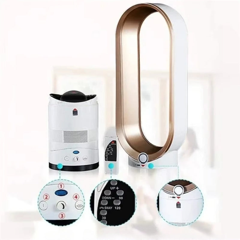 Energy-Efficient Bladeless Tower Fan for Safe Airflow