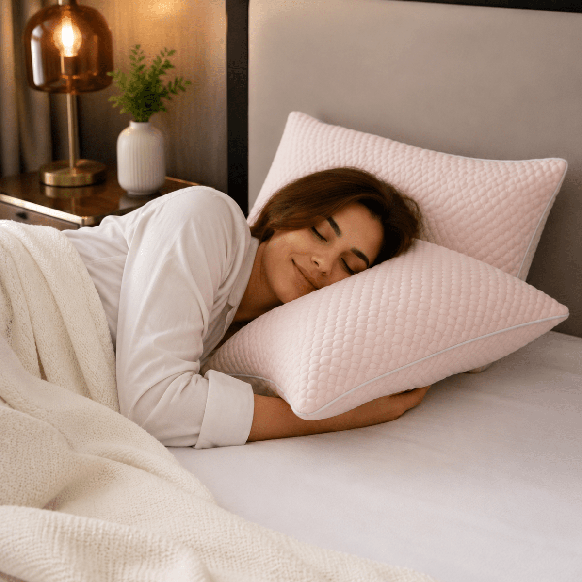 Ergonomic Cooling Neck Support Pillow for Restful Sleep