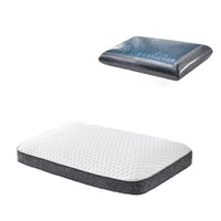 Ergonomic gel cooling pillow for restful sleep comfort