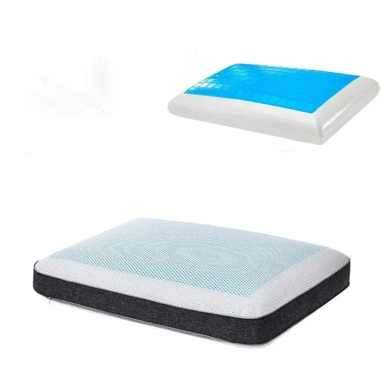 Ergonomic gel cooling pillow for restful sleep comfort