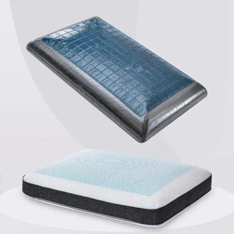 Ergonomic gel cooling pillow for restful sleep comfort
