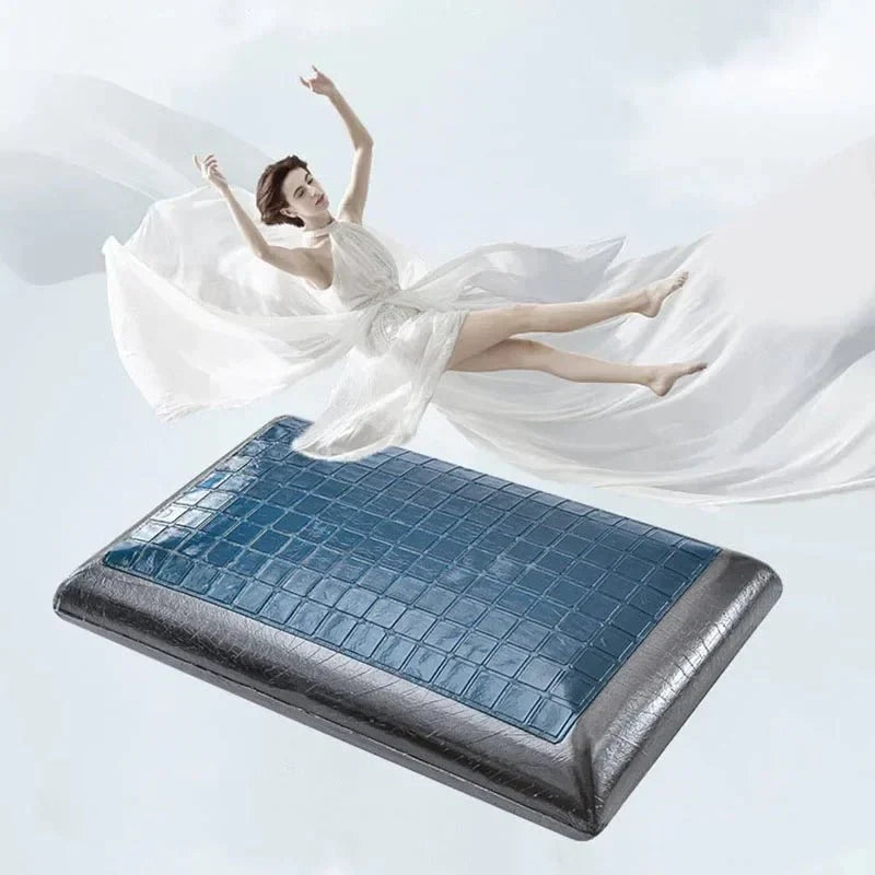 Ergonomic gel cooling pillow for restful sleep comfort