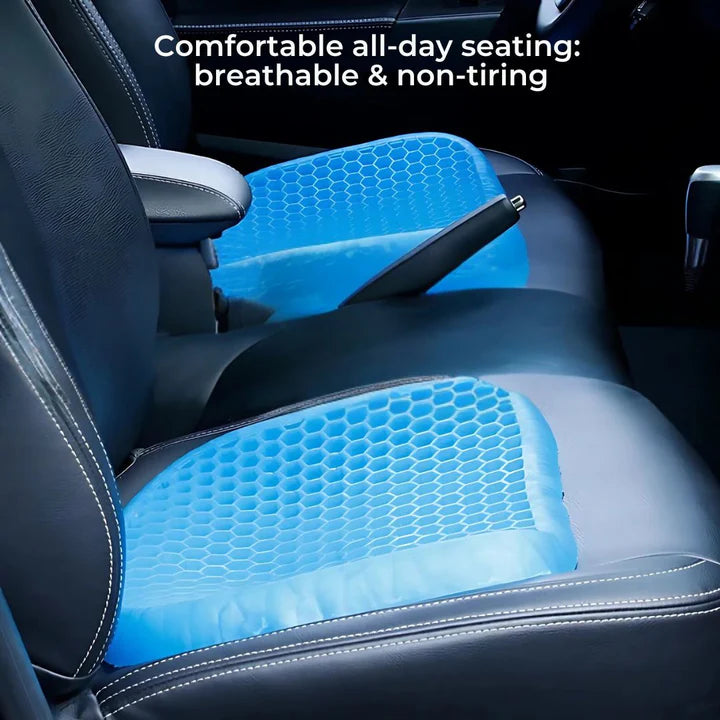 Ergonomic Gel Seat Cushion – Relieves Tailbone & Lower Back Pain