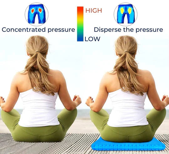 Ergonomic Gel Seat Cushion – Relieves Tailbone & Lower Back Pain