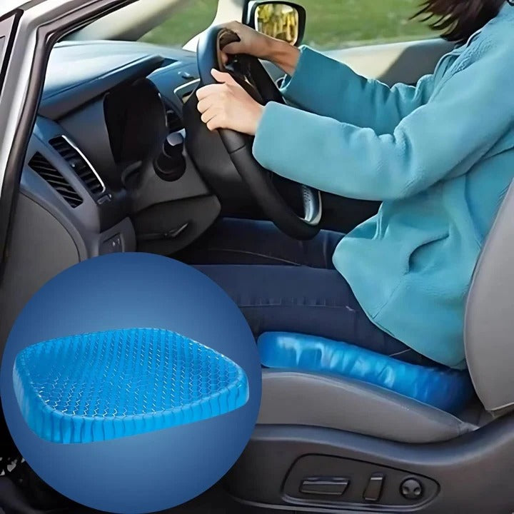 Ergonomic Gel Seat Cushion – Relieves Tailbone & Lower Back Pain