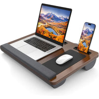 Ergonomic Laptop Holder with Wrist Support and Device Slots
