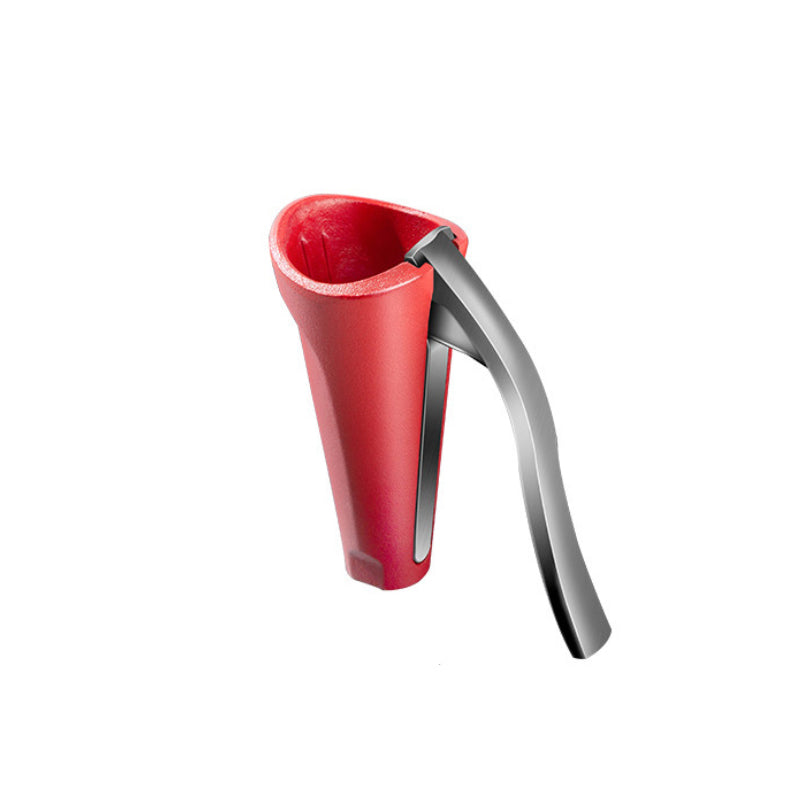 Ergonomic Nutcracker in Red and Black Aluminum