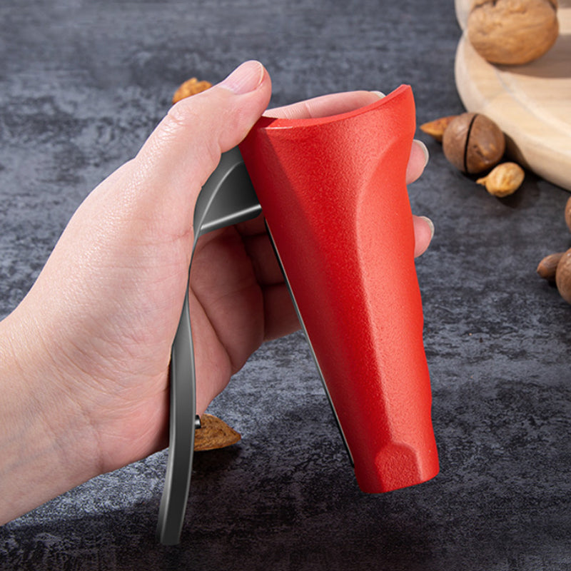 Ergonomic Nutcracker in Red and Black Aluminum