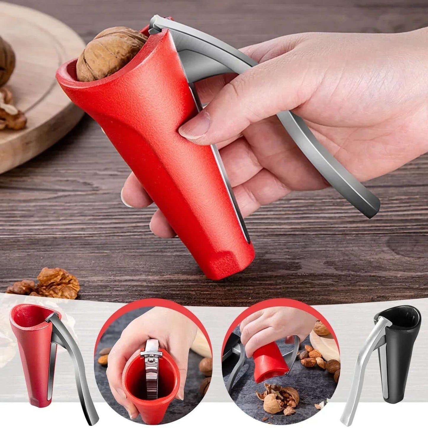 Ergonomic Nutcracker with Lever Mechanism
