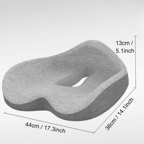 Ergonomic Orthopedic Seat Cushion in Memory Foam
